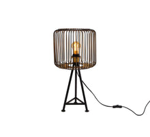 Spiegel rechthoekig met schap bruin hout 53x14x72cm