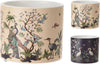 KERAMIK BLUMENTOPF ''VÖGEL'' 2 ASSORIT D13 H12CM