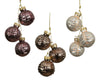 Bundel a 3 Kerstbal glas 3 assortie dia3.5cm x H.4cm