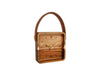 Uhr "Vienne" S Holz 11x11x3,2cm