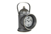 Uhr "Laterne" Messing Metall 1xAA Batterie 13,5x19x26,5cm