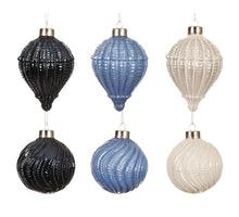 Kerstballen glas 6ass dia8cm