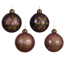 Kerstballen glas 4col ass dia8cm