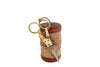 Garn mit Schere S farblich sortiert Holz/Stoff 5x5x9,5cm