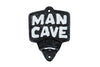 Bieröffner „Mancave“, antikschwarzes Gusseisen, 11,2 x 3,2 x 14,8 cm
