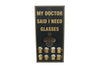 Bieröffner „My Doctor“, schwarzes Holz/Metall, 30 x 15 x 5 cm