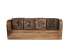 Bureaukalender “Cube" naturel mango 16x5x6cm