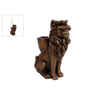 STOLP OP PLATEAU HOUT D12/14 H21/22CM