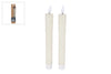 LED-Kerze "Tearful" R/C elfenbeinfarben s2 2xAAAex/1xC2032in 2,2x2,2x21cm