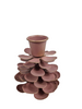Kerzenhalter "Pinecone" S rosa Metall 7,5x7,5x9cm