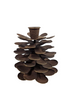 Kerzenhalter "Pinecone" L, Rostmetall, 11x11x12cm