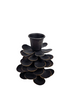Kerzenhalter "Pinecone" S, schwarz, Metall, 7,5x7,5x9cm