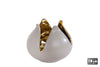 Skulptur/Pfeffer & Salz "Hand" gold 2 sortierte Töpferwaren 6.5x5x6cm