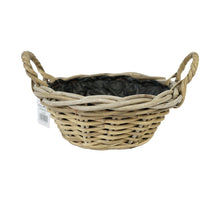 Cubu Korb niedrig mit Ohren rund natur 33,5 x 30 x 17,5 cm