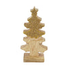 Baum Mangoholz 9x5x18cm Natur/Gold