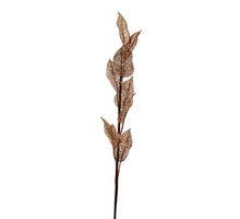 Stem Leaves Glitter 78cm Kupfer