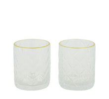 Teelichthalter Glas 8.5x8.5x10cm 2 Transparent Mix