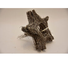 Steker ster natuur whitewash 5 stuks 25cm