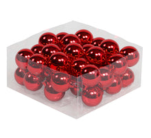 cb. 36 glasballen/drahtstangen glans 40mm