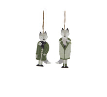 Ornament Fuchs Grün 2 Sortiert l5xb0,5xh13cm