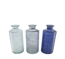 Vase Glas 14.4x14.4x30.8cm 3 Gemischt blau