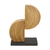 Statue paulownia Holz auf Füßen 14x7.5x18cm Natural