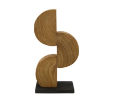 Statue paulownia Holz auf Füßen 13x7.5x28cm Natural