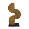 Statue paulownia Holz auf Füßen 13x7.5x28cm Natural
