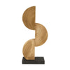 Statue paulownia Holz auf Füßen 17x7.5x38cm Natural
