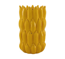 Vase Banane Keramik 16.5x16.5x26.5cm Gelb