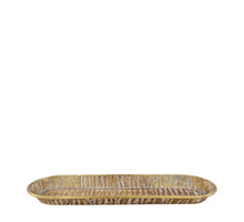 Tablett oval Metall 57.5x18.5x4cm Gold
