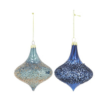 Glaskugel 10x10x12cm 2 Gemischt grau