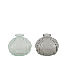 Vase Glas 10.7x10.7x9cm 2 Gemischt blau