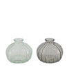 Vase Glas 10.7x10.7x9cm 2 Gemischt blau