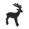 Figur Rentier aus Polyresin 15x3,5x18cm Grau