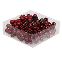 cb. 144 glasballen/draht dunkelrot kombi 20mm