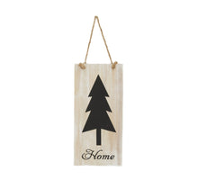 Schild Tafel Home Tannenholz mit Aufhänger 18x38x1.2cm