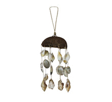Anhänger Kokosnuss Natur mit Muscheln 14x14x30cm Natur