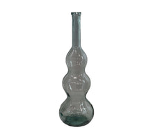 Bottle recycled glass 33x33x100cm Transparent
