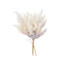 Erica creme beflockt - l39xd18cm