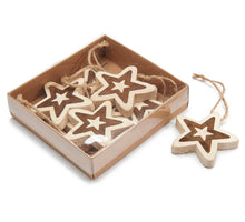 Weihnachtsbaumschmuck Stern 6cm 6Stück