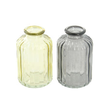 Vase Glas 6x6x10cm 2 sortiert Gemischt grau