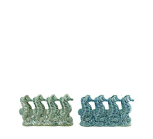Vase Seepferdchen Keramik 20.8x4.4x12.8cm 2 sortiert Mixed blau