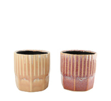 Pflanzgefäß Keramik 13.4x13.4x13.8cm 2 sortiert Gemischt