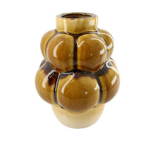 Vase Keramik 15.5x15.5x20cm Hellbraun