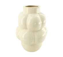 Vase Keramik 18x18x24cm Off weiß