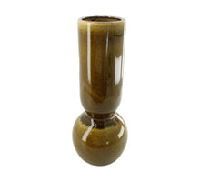 Vase Keramik 14.5x14.5x34.5cm Olivgrün