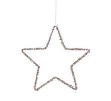 Sternförmiges Ornament Champagner - Ø 25 cm