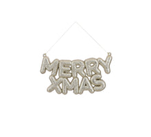 Ornament MERRY XMAS gold - l20xb10xh1,5cm