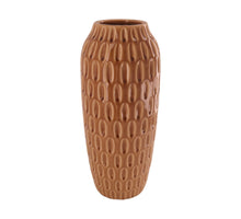 Vase ceramic 16x16x38.5cm Light brown